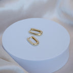 Gold 20 mm Huggy earrings - Terciany 