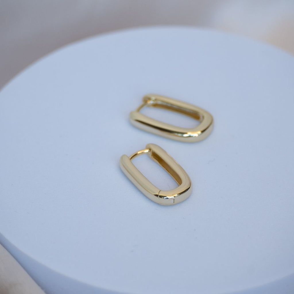 Gold 20 mm Huggy earrings