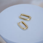 Gold 20 mm Huggy earrings - Terciany 
