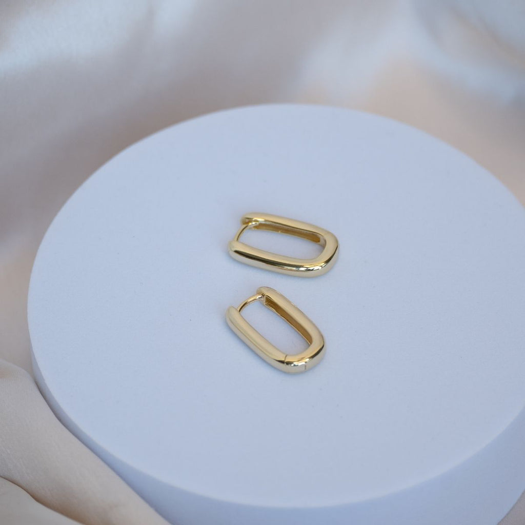 Gold 20 mm Huggy earrings