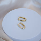 Gold 20 mm Huggy earrings - Terciany 