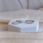 Statement ring with 6.5mm Moissanite stones (with GRA Certificate) - Terciany 