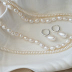 Tiny Italian Pearl stack necklace - Terciany 