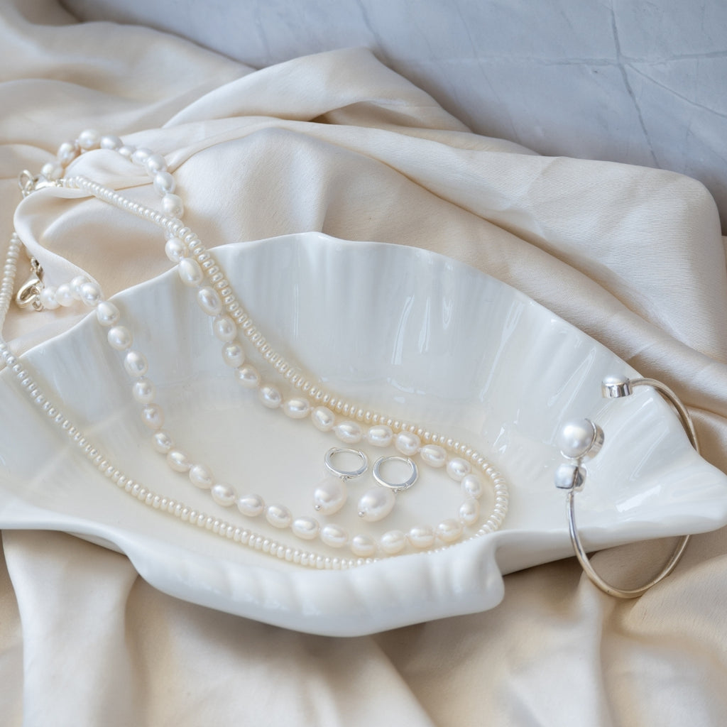 Stunning oval A Grade freshwater pearl necklace - Terciany 