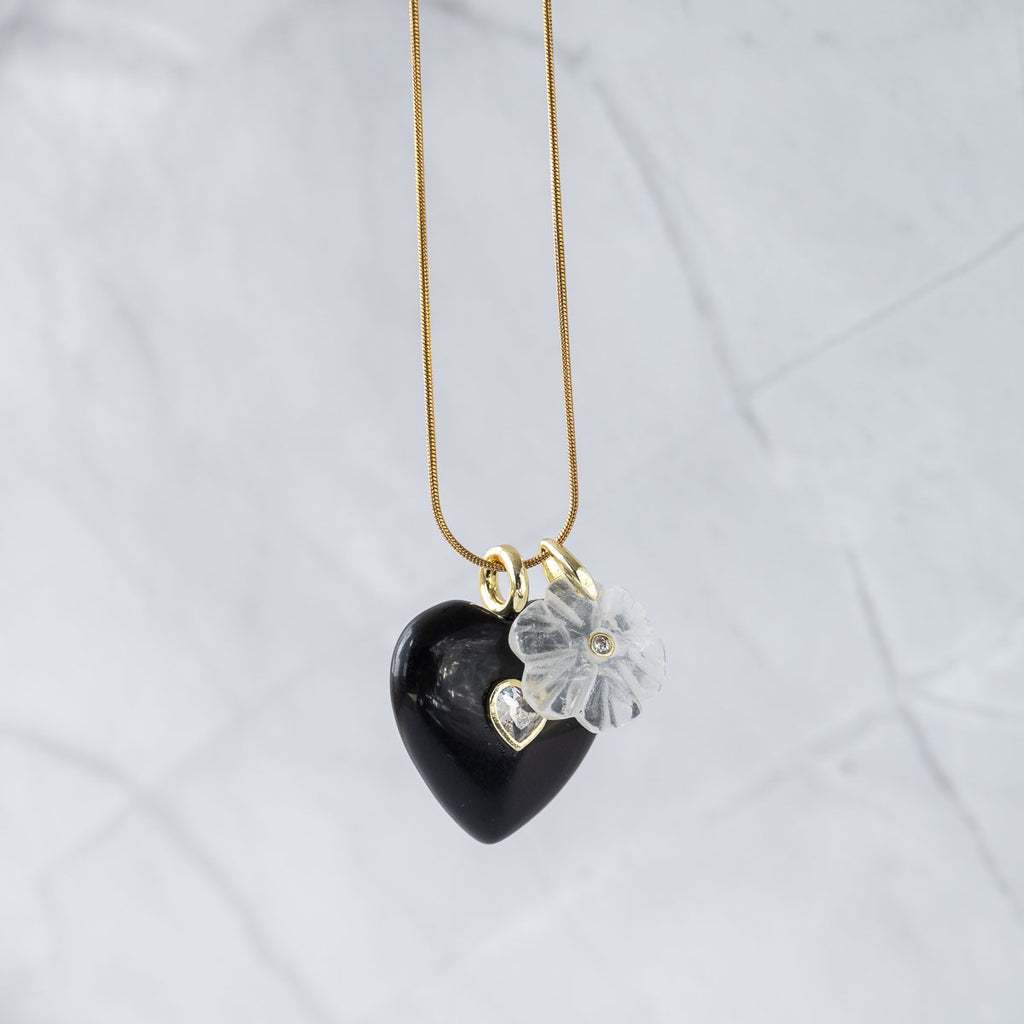 Black Onyx Semi Precious Stone Pendant