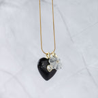 Black Onyx Semi Precious Stone Pendant - Terciany 