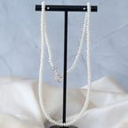 Tiny Italian Pearl stack necklace - Terciany 
