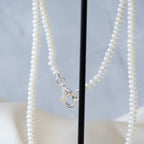 Tiny Italian Pearl stack necklace - Terciany 