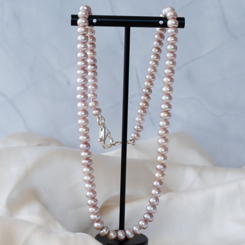 Beautiful A grade blush Pienk Freshwater Pearl necklace - Terciany 