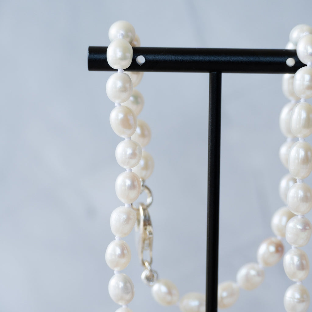 Stunning oval A Grade freshwater pearl necklace - Terciany 