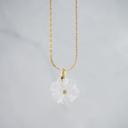 White Quartz Semi Precious stone Pendant - Terciany 