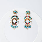 Semi Precious Stone and Pearl Tania Bohemia Earrings - Terciany 