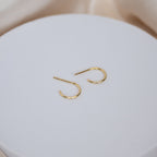 Thin Gold Hoop earrings - Terciany 