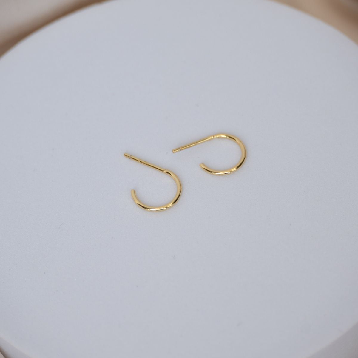 Thin Gold Hoop earrings