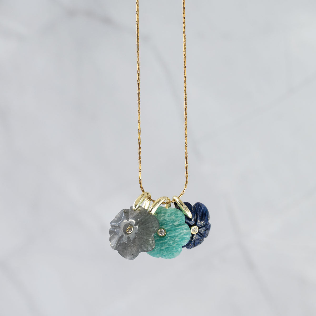 Labradorite Semi Precious stone pendant