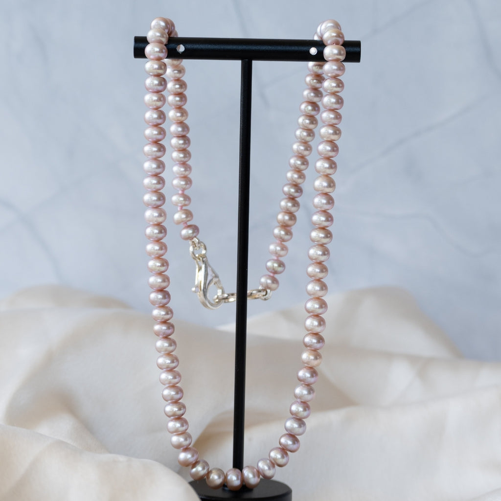 Beautiful A grade blush Pienk Freshwater Pearl necklace - Terciany 