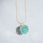 Amazonite Semi Precious Flower Pendant - Terciany 
