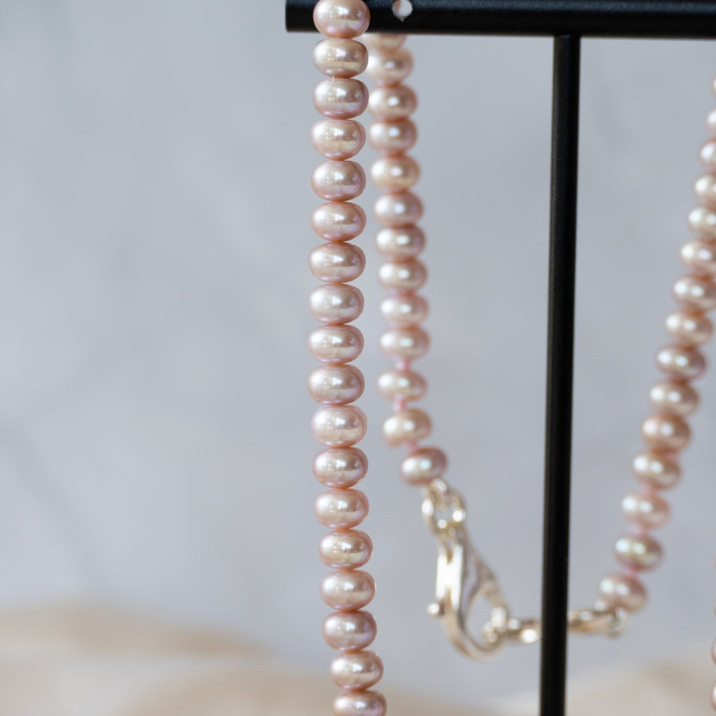 Beautiful A grade blush Pienk Freshwater Pearl necklace - Terciany 