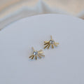 Gold Starburst Stud earrings - Terciany 