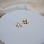 Gold Starburst Stud earrings - Terciany 