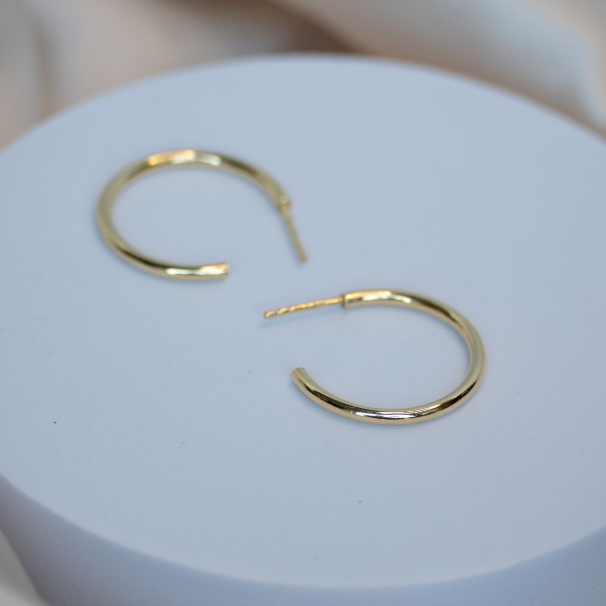 2mm Gold Hoop Earrings