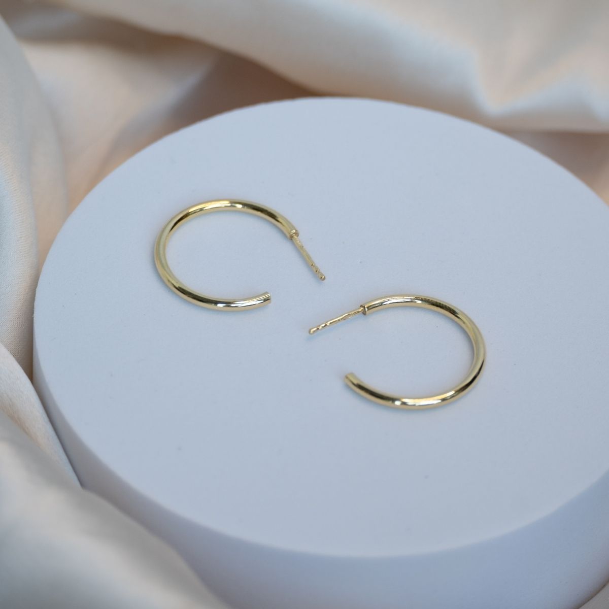 2mm Gold Hoop Earrings