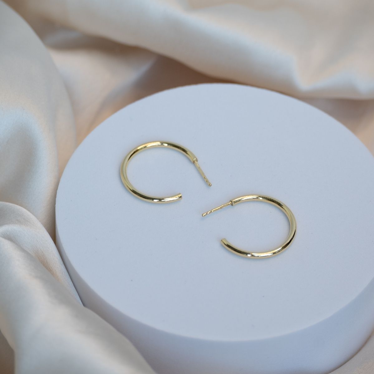 2mm Gold Hoop Earrings