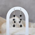 Black Onyx chandelier earrings