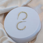 25mm Gold Cable Hoop earrings - Terciany 