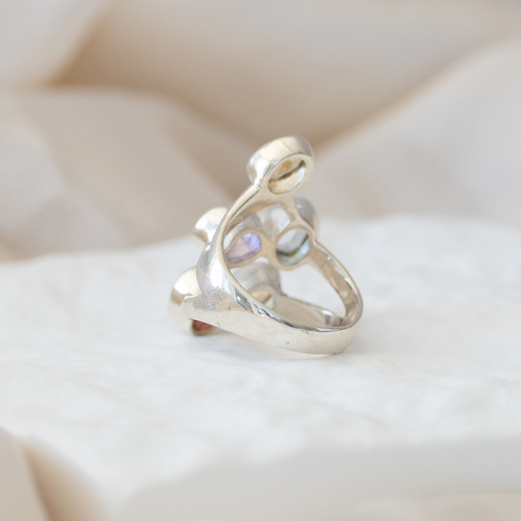 Statement Semi precious stone ring - Terciany 