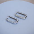 20mm Huggy earrings with Cubic Pave - Terciany 