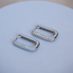 20mm Huggy earrings with Cubic Pave - Terciany 