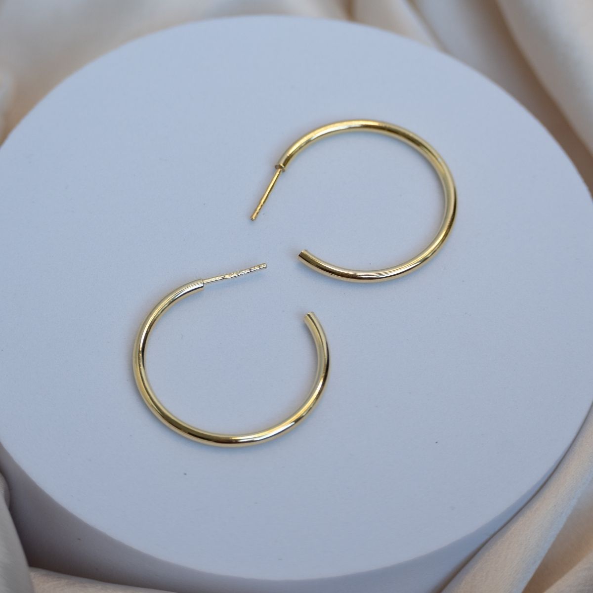 2mm Gold Hoop Earrings