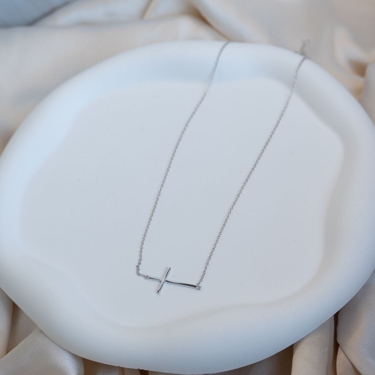 Sterling silver Cross Necklace - Terciany 