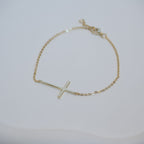 Gold Cross Bracelet - Terciany 