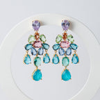 Sanet Semi Precious Stone Statement Earrings - Terciany 