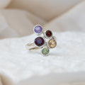 Semi Precious Cluster ring - Terciany 