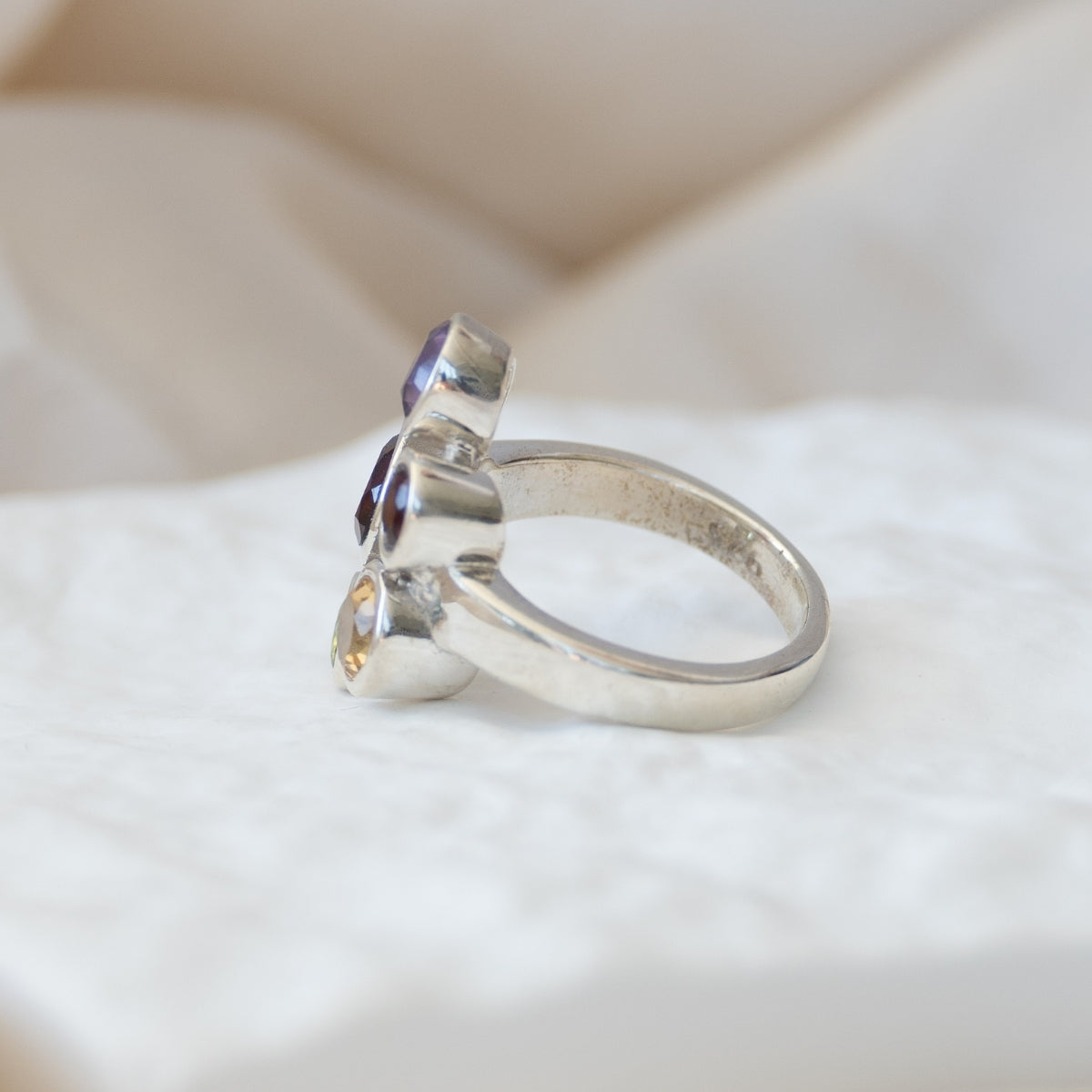 Semi Precious Cluster ring - Terciany 