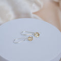 Citrine Semi Precious stone drop earrings - Terciany 