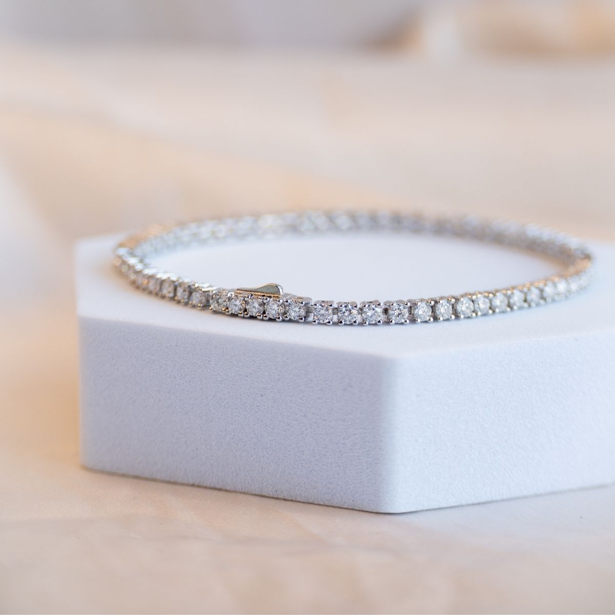 Moissanite Tennis Bracelet (with GRA Certificate) - Terciany 