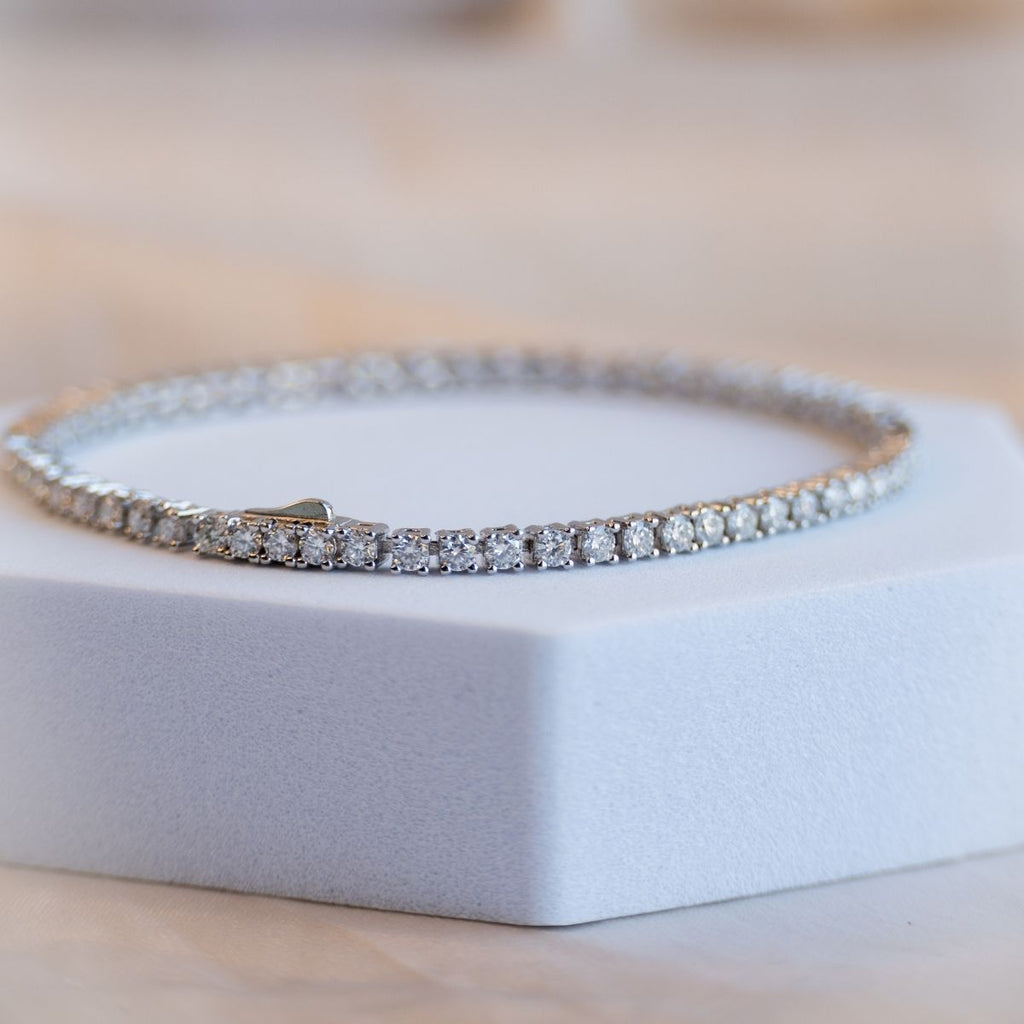 Moissanite Tennis Bracelet (with GRA Certificate) - Terciany 