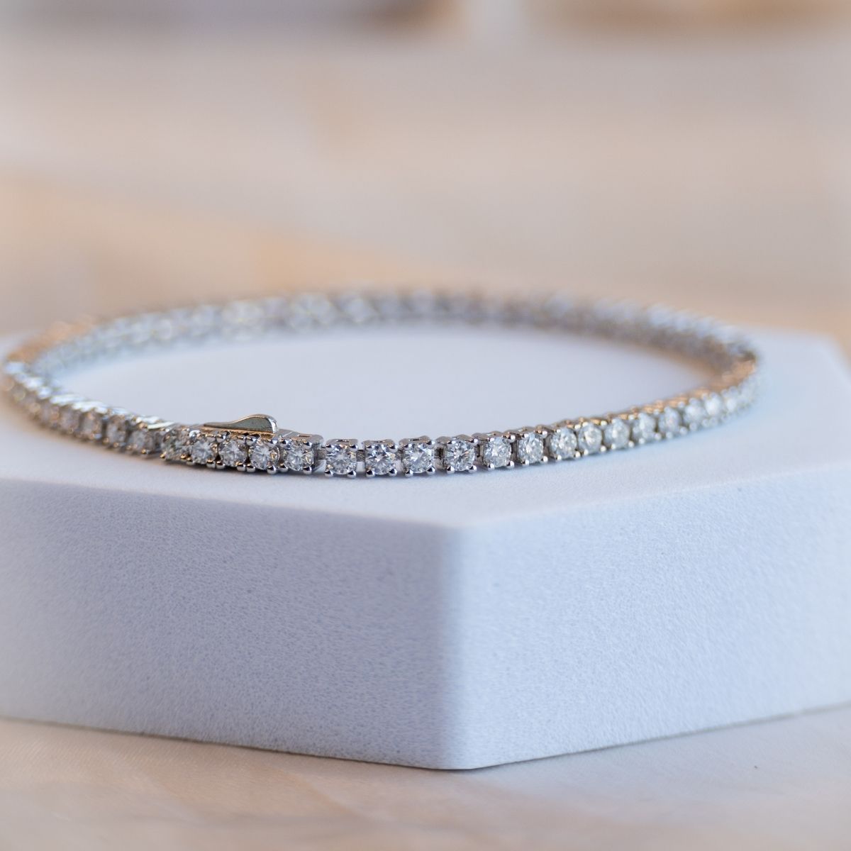 Moissanite Tennis Bracelet (with GRA Certificate) - Terciany 