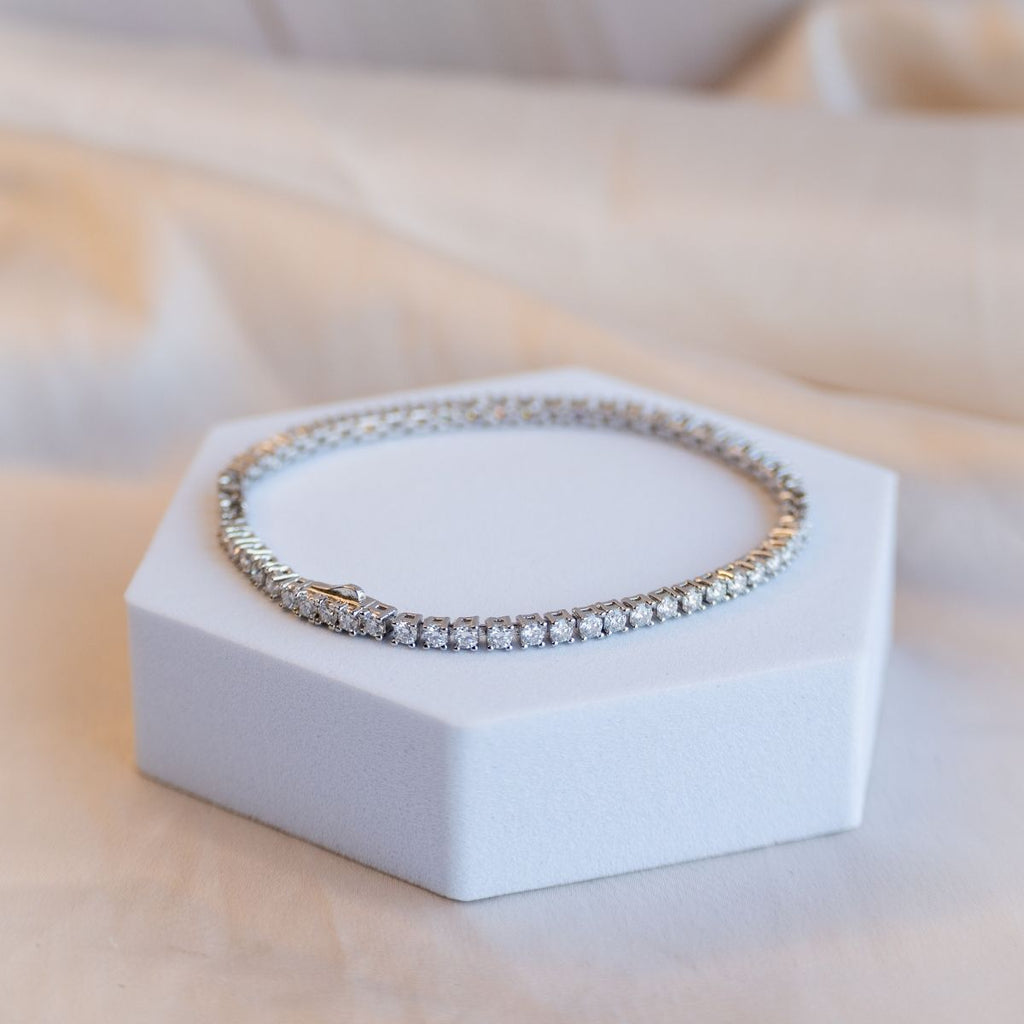 Moissanite Tennis Bracelet (with GRA Certificate) - Terciany 
