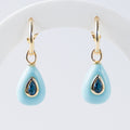 Turquoise Semi Precious stone pretty woman earrings - Symbol of Wisdom - Terciany 