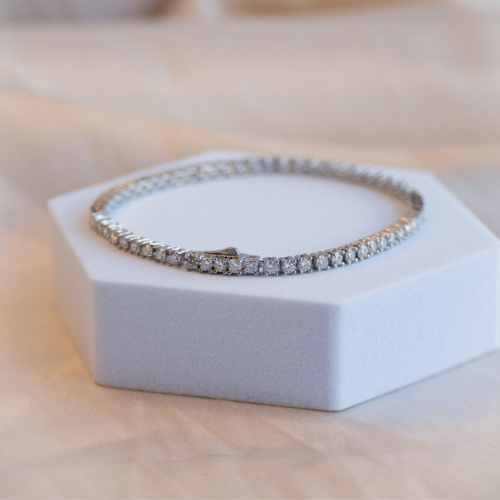 Moissanite Tennis Bracelet (with GRA Certificate) - Terciany 