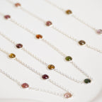 Tourmaline Semi Precious stone necklace - Terciany 