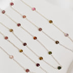 Tourmaline Semi Precious stone necklace - Terciany 
