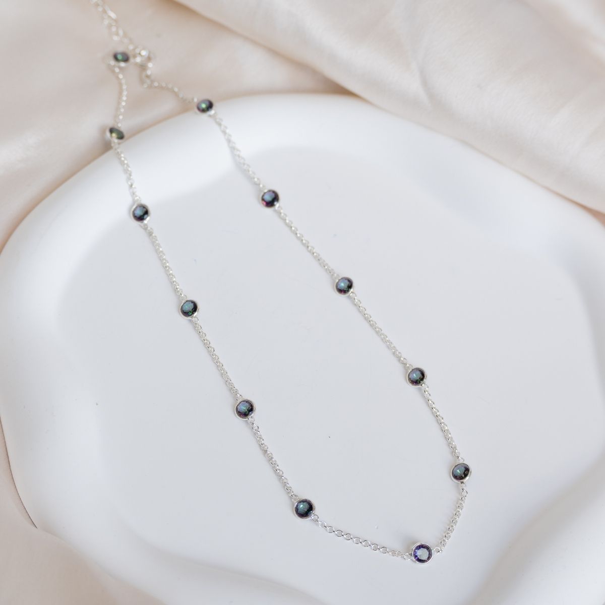 Mystic Topaz Semi Precious stone necklace - Terciany 