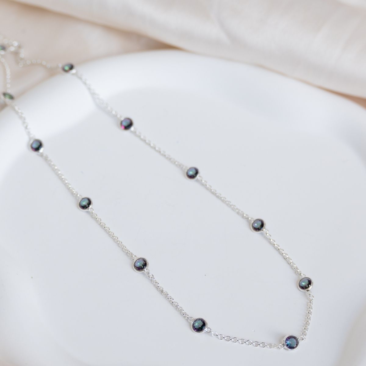 Mystic Topaz Semi Precious stone necklace - Terciany 