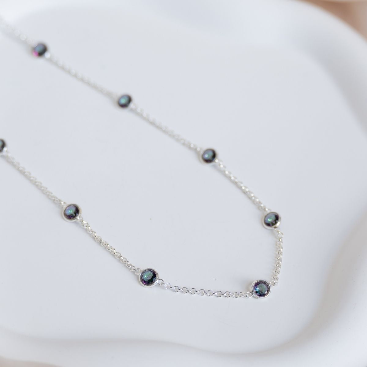 Mystic Topaz Semi Precious stone necklace - Terciany 